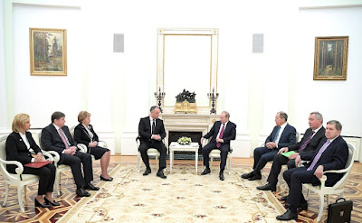 President of Russia and President of Moldova at Kremlin.