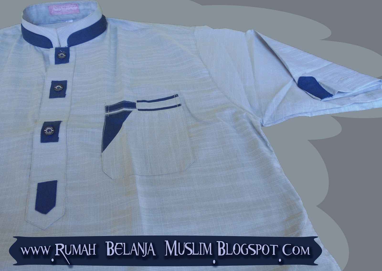 gamis nikah pria kombinasi warna