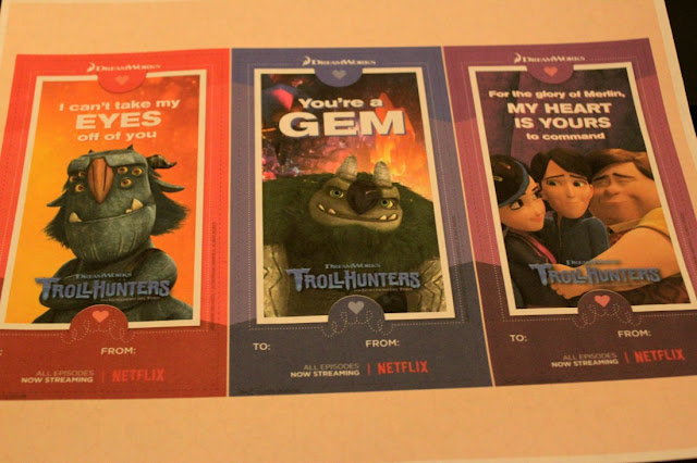 Print these free Valentine's cards from Dreamworks, featuring Trollhunters, Voltron, Adventures of Tip and Oh, How to Train Your Dragon, and DinoTrux.