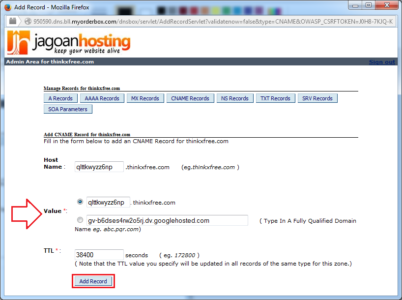 Add record. Dnsmanager 5. Add record. New record. Add record.