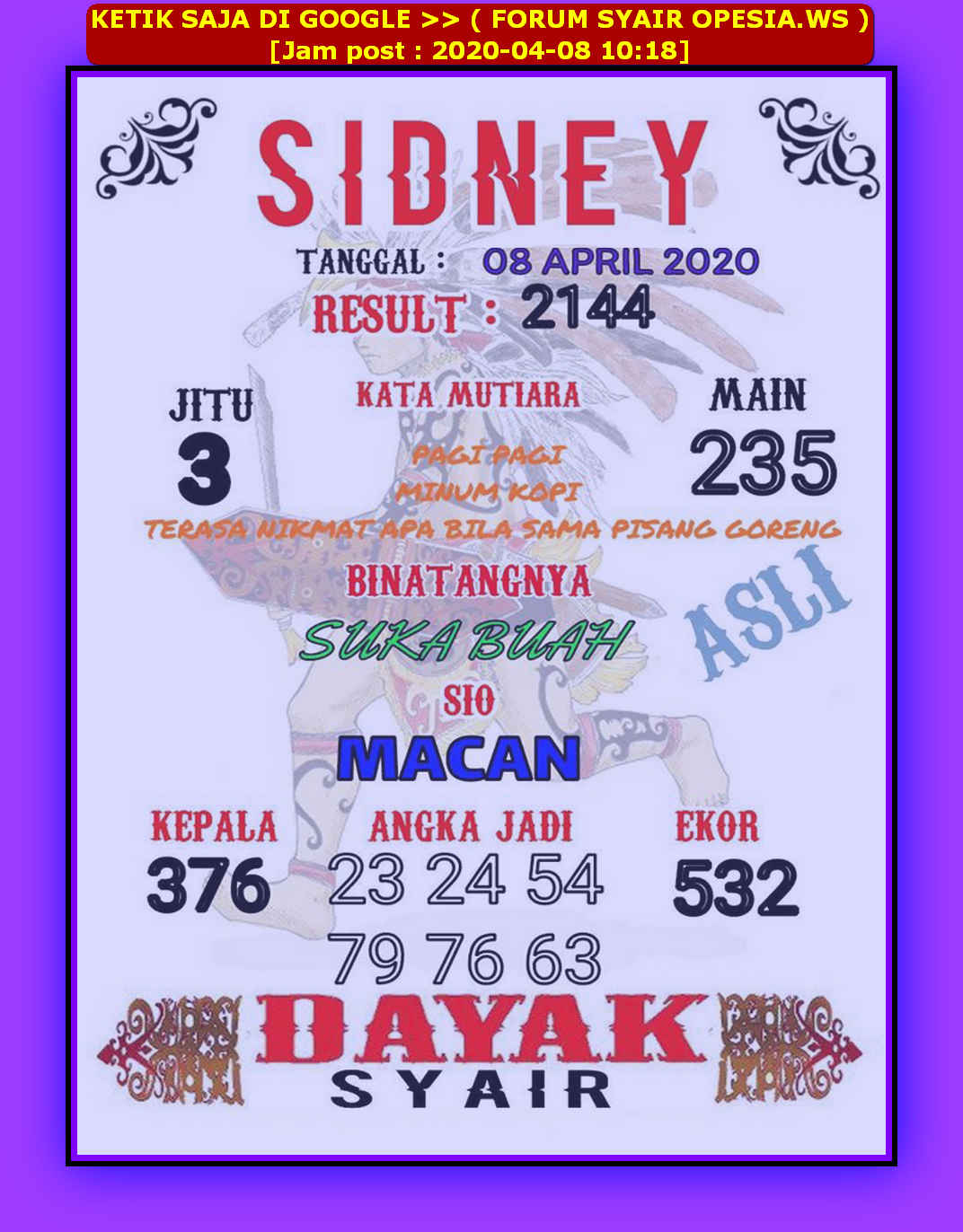 1 New Message Kode Syair Sydney 8 April 2020 Forum Syair Togel Hongkong Singapura Sydney 1 New Message Kode Syair Sydney 8 April 2020 Forum Syair Togel Hongkong Singapura Sydney
