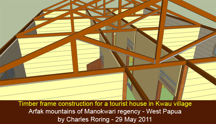 Raja Ampat Club The Design Of A New Tourist House In Kwau Village Of Arfak Mountains