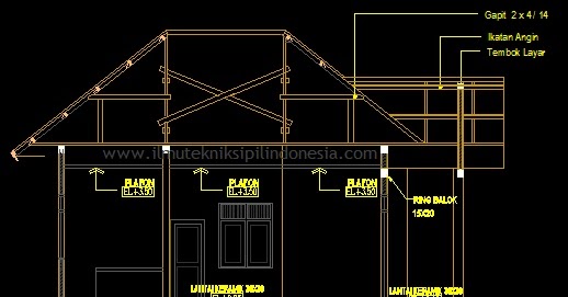 Cara Membuat Potongan Gambar Rumah Di Autocad Ilmu
