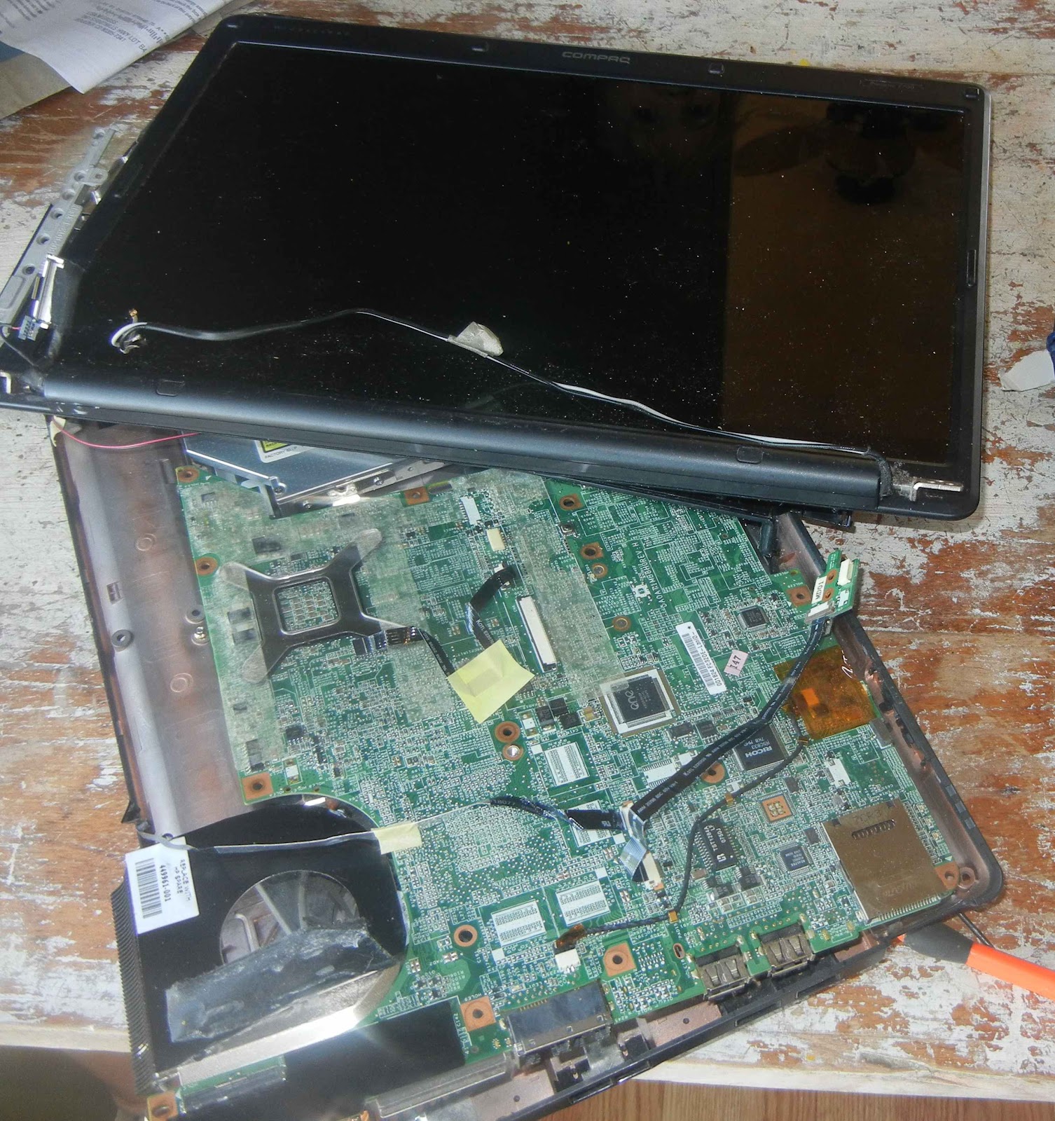 fixingelectronics Laptop Overheating Issues fan cleaning on an HP laptop