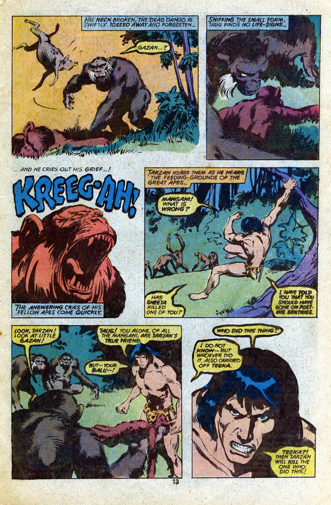 Read online Tarzan (1977) comic -  Issue #14 - 15