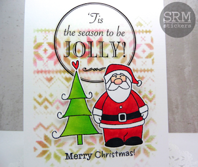 SRM Stickers Blog - Christmas in July by Annette - #card #tag #christmas #fancysentiments #stickers #die #janesdoodles #tistheseason #twine