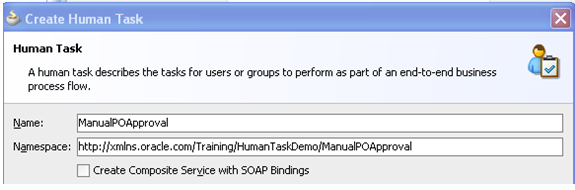 ORACLE SOA, OSB and ADF : Human Task