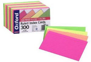 Oxford 3X5 Glow Index Cards, Ruled, Assorted Colors, 300 Count Image: Oxford 3X5 Glow Index Cards, Ruled, Assorted Colors, 300 Count