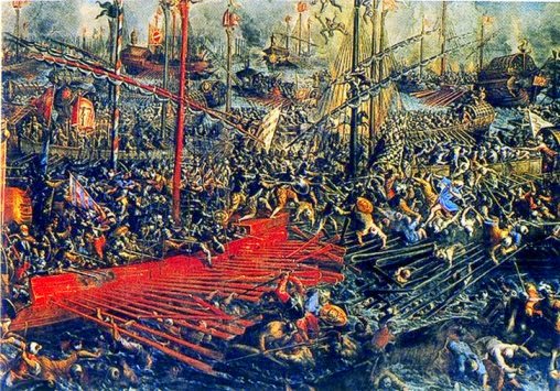 La batalla de Lepanto, 1571:  «¿Dónde está vuestro Dios?» Combate%2Bde%2BLepanto%2B4