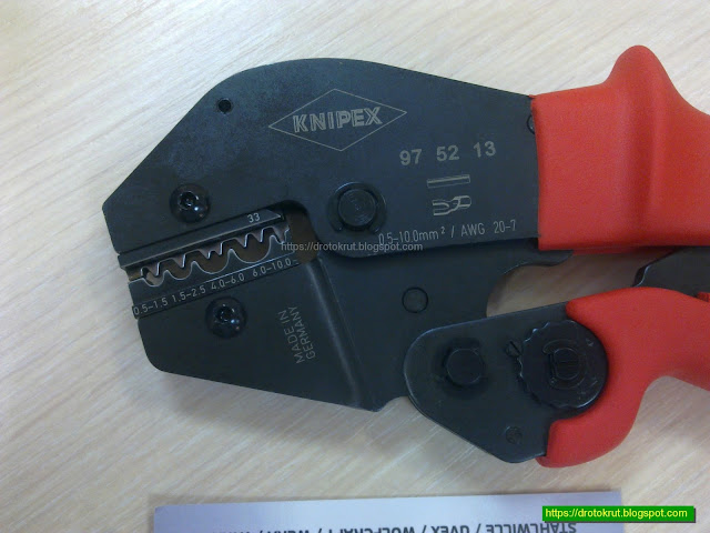 Knipex 97 52 13 - crimping pliers for compression joints and lugs