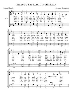 Tonic solfa of Praise to the Lord the Almighty
Solfa notation of praise to the Lord the Almighty