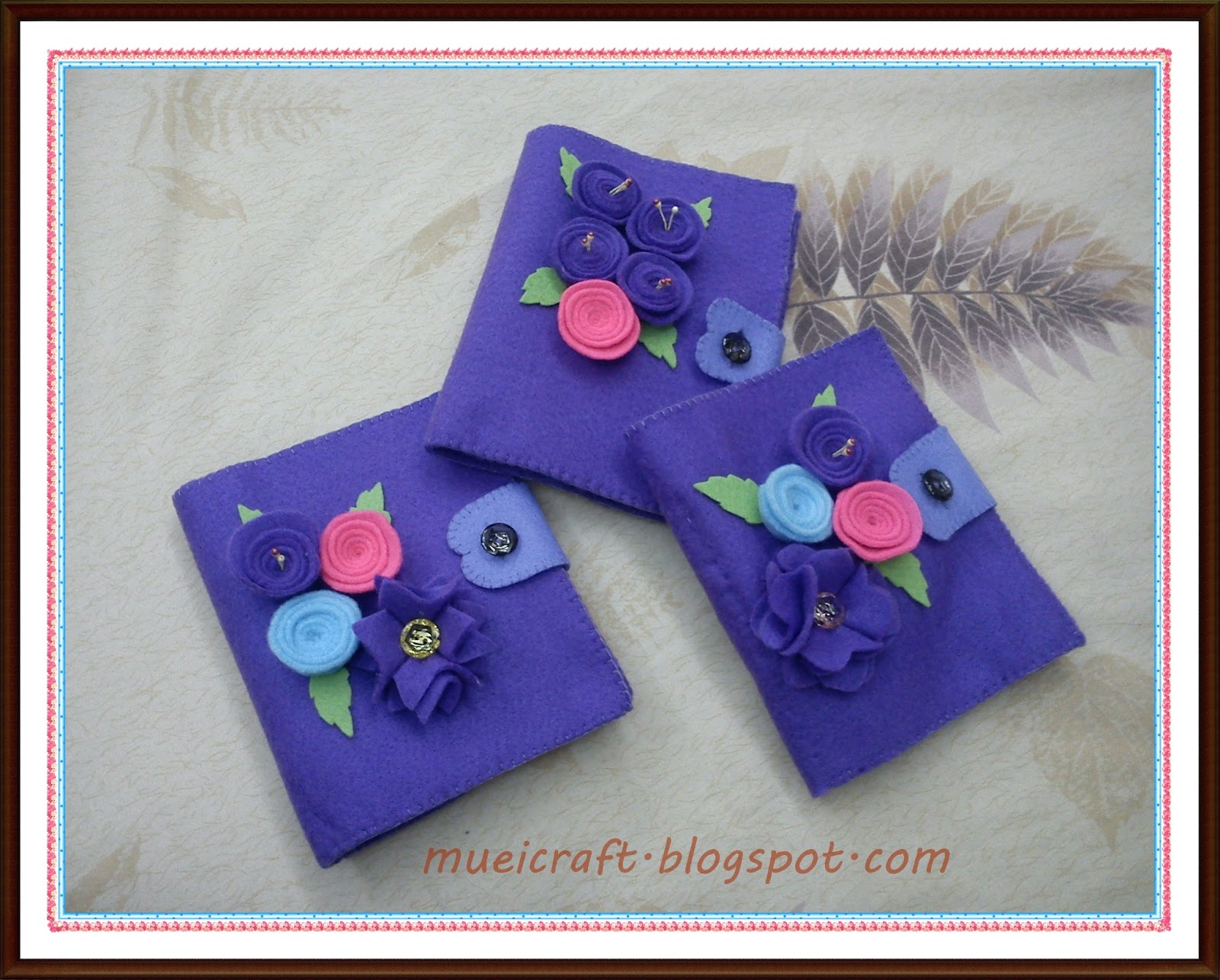 Untuk Sahabat Muei Kreasi dompet dari kain Flanel (purple