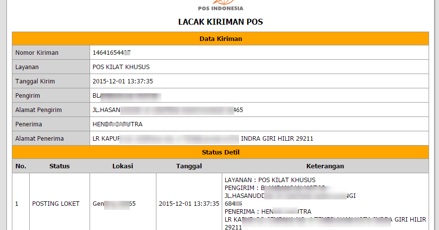 Bagaimana Cara Cek Resi Pos