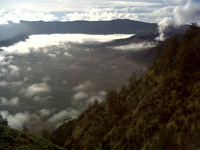 pemandangan, bukit, penanjakan, bromo, tengger, semeru