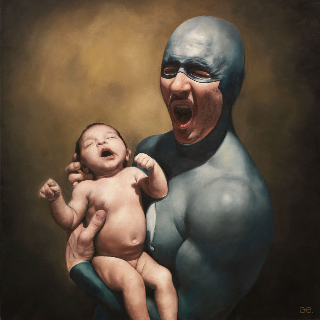 10-Andreas-Englund-Paintings-of-the-Unglamorous-Side-of-a-Superhero-www-designstack-co