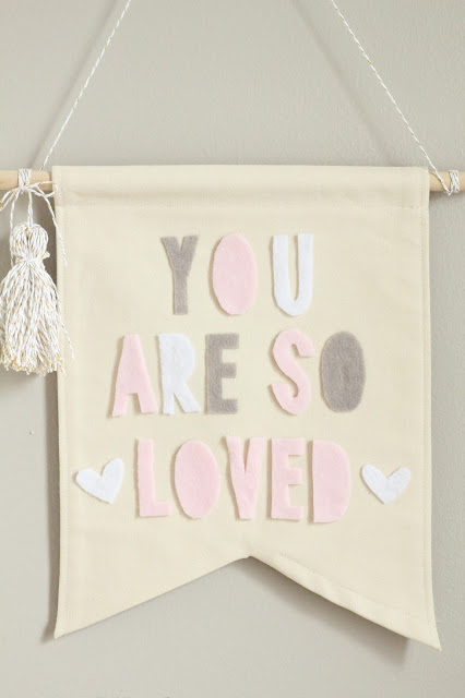 Creative DIY Fabric Banner Signs featured by top US sewing blog, Flamingo Toes
