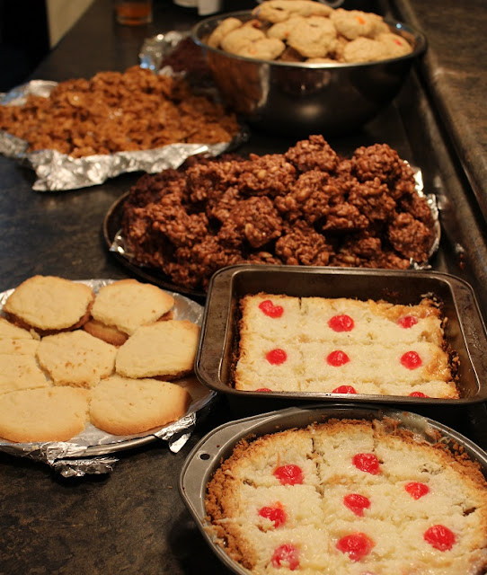 assorted baking for cookie trays