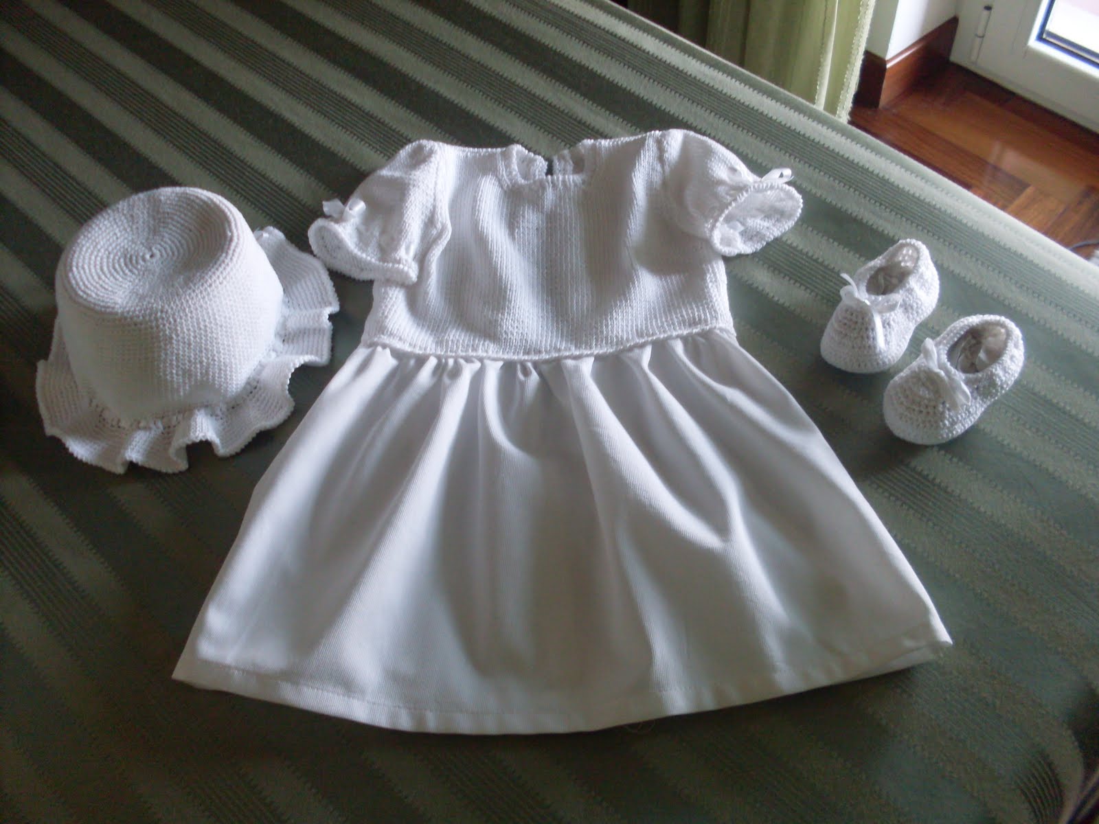 Vioyavo 2 Set Vestitino Tartan Neonata Elegante Principessa Neonata Tutina Invernale Bimba Abito Principessa Neonata +Fascia Bowknot per Neonata (Bianco, 18-24 Months