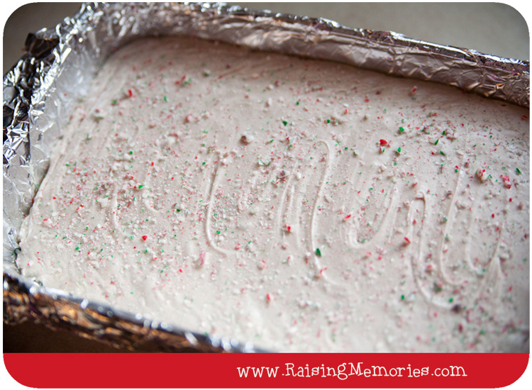 Egg Nog Candy Cane Fudge!