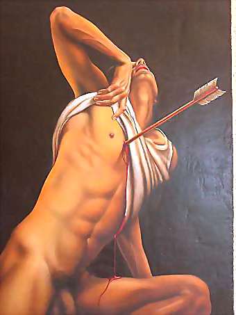 image of nude male in art