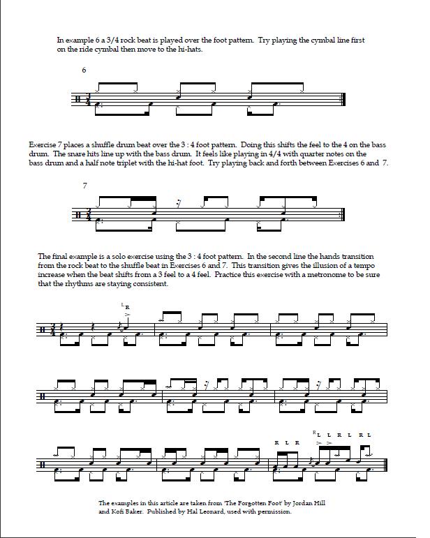 Motor Rhythms: The Forgotten Foot lesson series part two