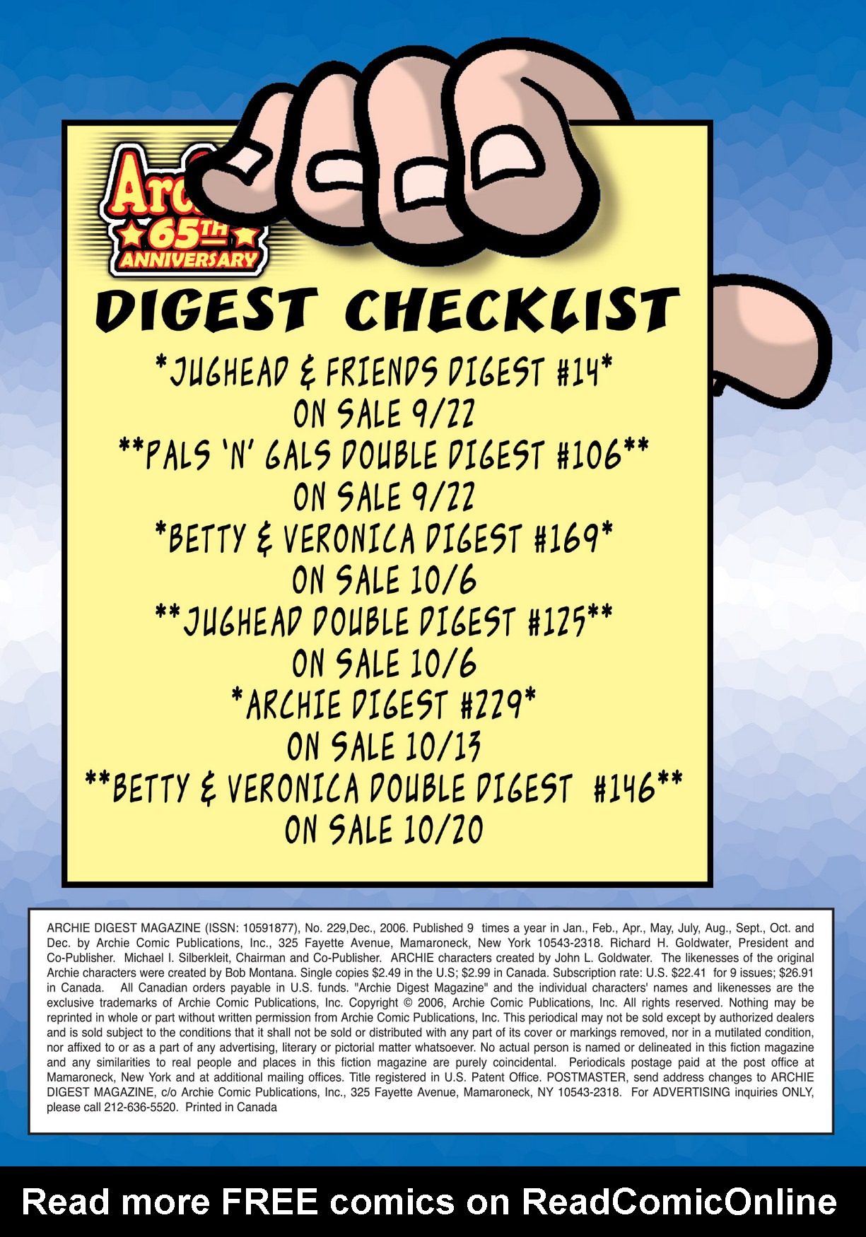 Read online Archie Digest Magazine comic -  Issue #229 - 78