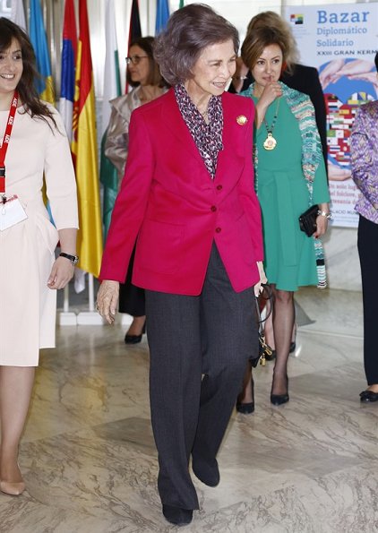 Queen Sofia attended opening of Diplomatic Charity Bazaar