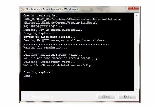 Thu dọn icon trong Notification Area cho win 7 - Notification Area Icons Cleaner for Win 7