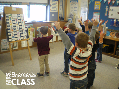 Practicing letter recognition and sounds with movement- FREE chart download!