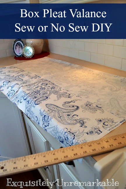 How to make a box pleat valance pattern sew or no sew