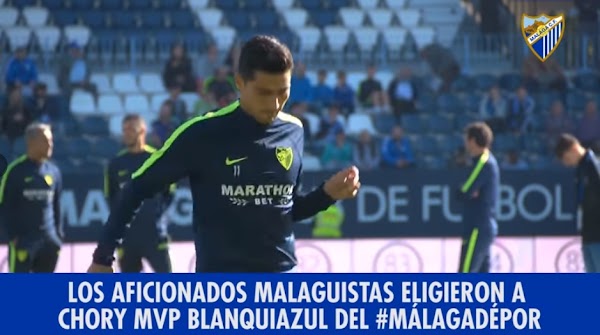 Málaga-Deportivo, Chory Castro elegido MVP