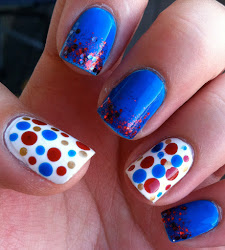 nail designs patriotic nails dip missjenfabulous finger looks