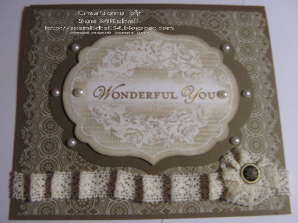 Stampin' Up! Australia Sue Mitchell Emboss Resist Apothecary Art