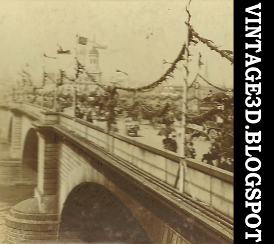 Vintage 3D: London Bridge in 1897
