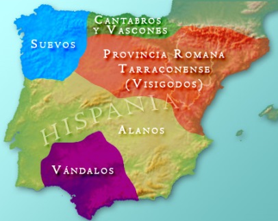 Reino Hispano-visigodo EXTENSI%25C3%2593N%2BTERRITORIAL%2BDE%2BTRIBUS%2BB%25C3%2581RBARAS%2BEN%2BHISPANIA