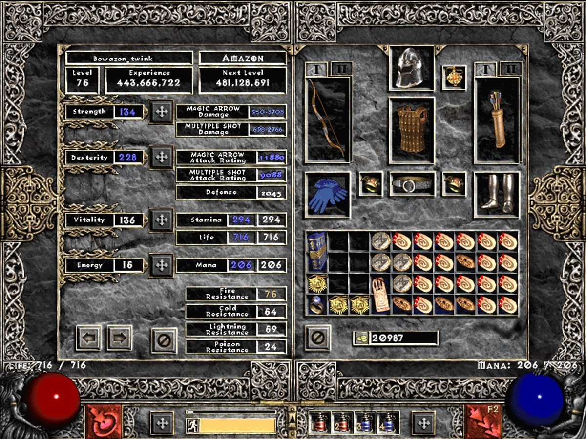 Best cRPGs Diablo 2 Twinked Multiple Shot Bowazon Part III