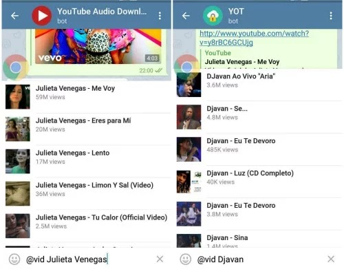 Bots do Telegram para baixar aúdios de vídeos