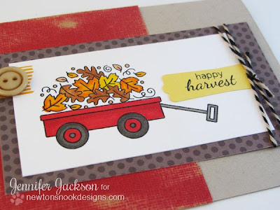 Happy Harvest Wagon Card