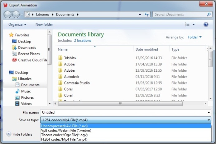 Как экспортировать анимацию