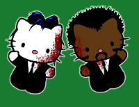 Hello Kitty in Pulp Fiction costume