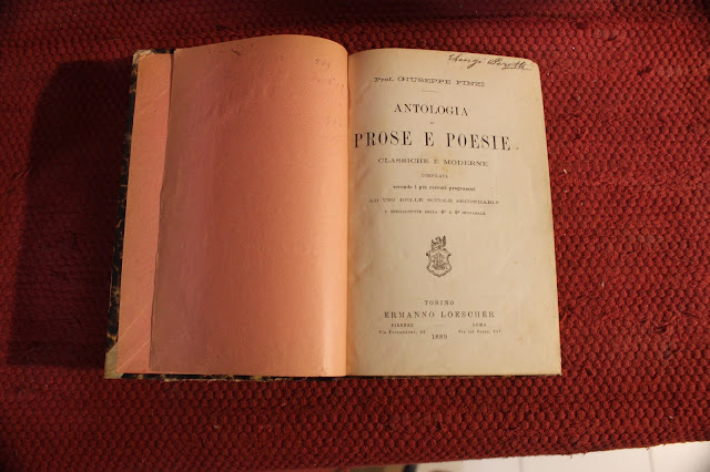 Gianola Veja Turin Di Adriano Gianola Rigattiere The City Of The Rigattiere Antico Libro Antologia Di Prose E Poesie Classiche E Moderne 18 Giuseppe Finzi Descrizione Costa In Pelle Scritte Dorate Antologia