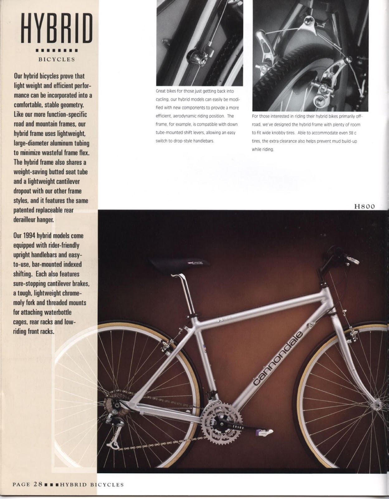 CATALOGUES CANNONDALE CANNONDALE 1994