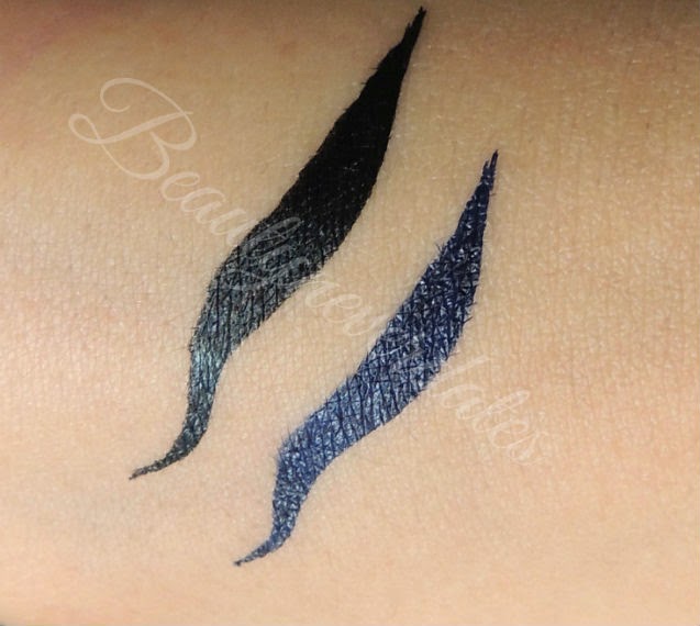 The ONE Eye Liner Stylo - Black and Blue Review and swatches