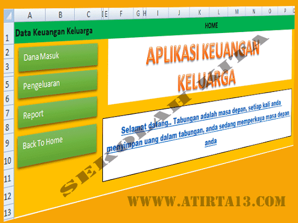 Aplikasi Keuangan Keluraga Format Excel.Xlsb