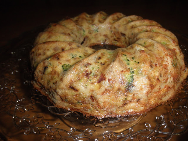  Pastel de verduras, champiñón y gambas 