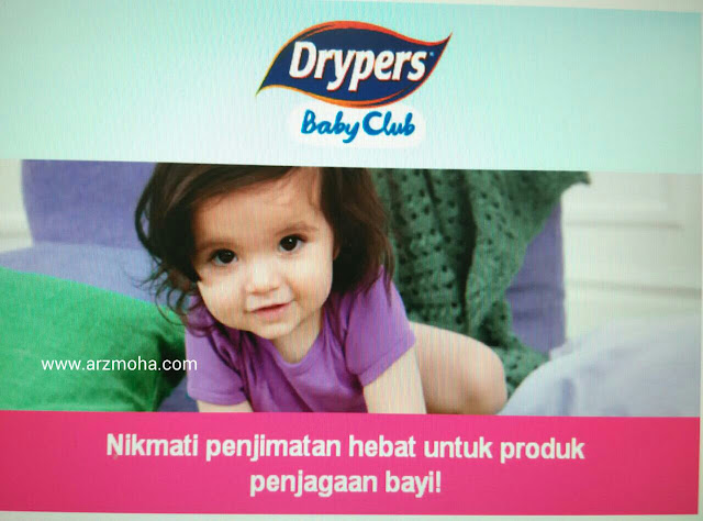 drypers, drypers baby club, tebus lampin percuma, tebus dengan point terkumpul, arzmohadotcom, parenting, tips, 