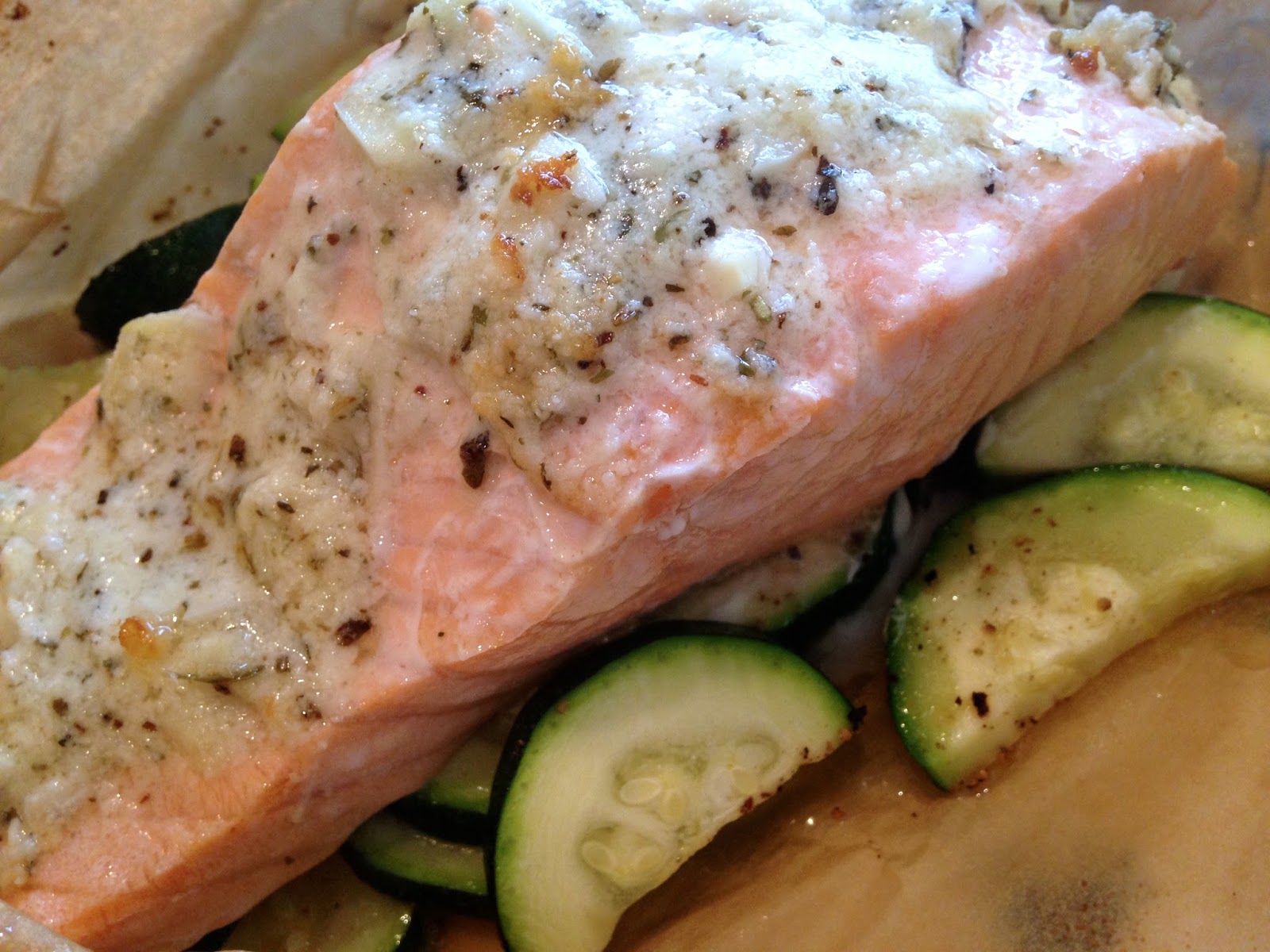 Rita's Recipes Garlic Butter Salmon in Parchment Packets