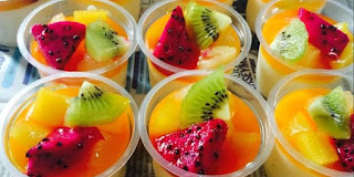 puding buah buahan