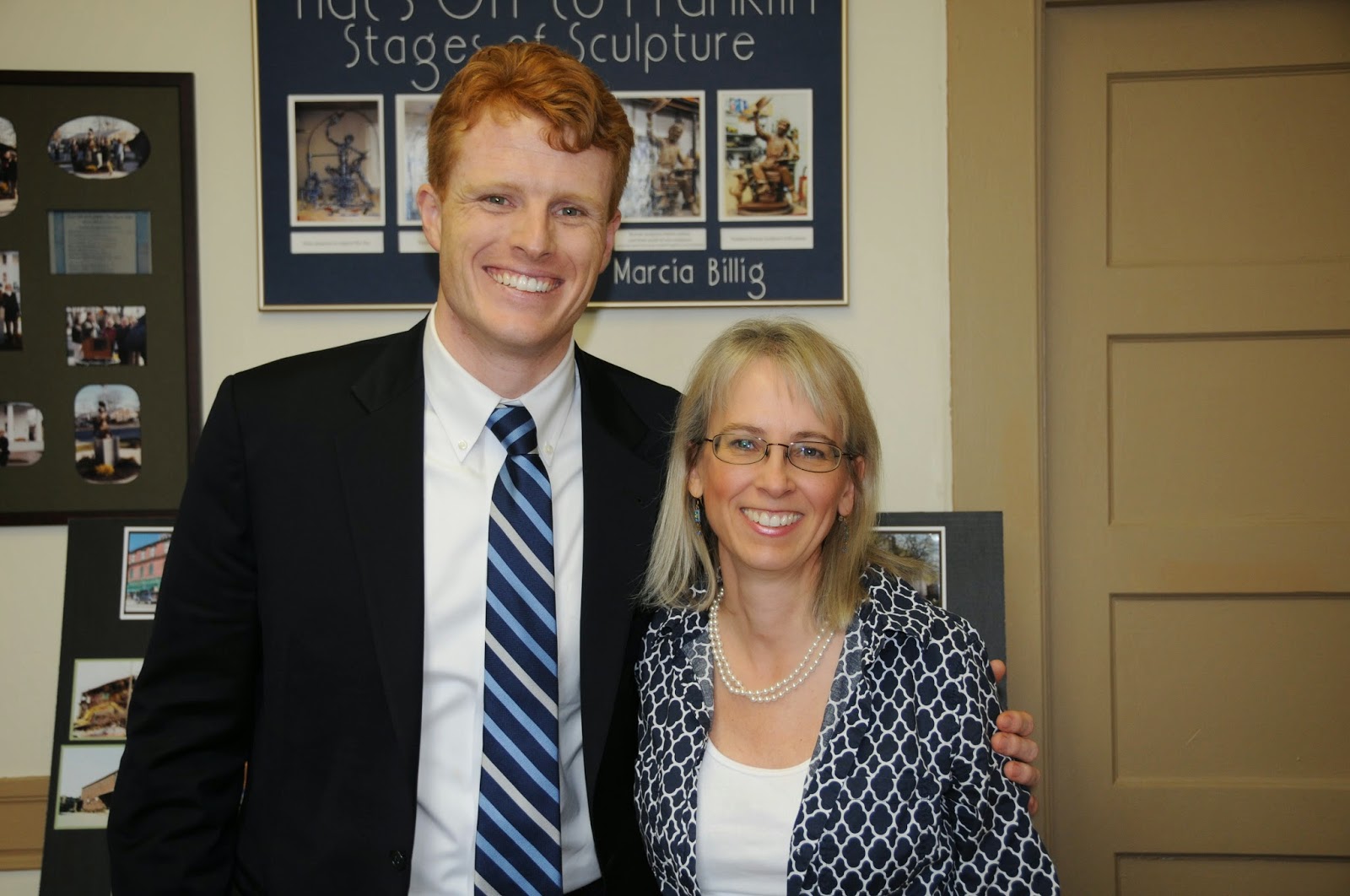 US Representative Joesph Kennedy III and FDP Executive Director Lisa Piana