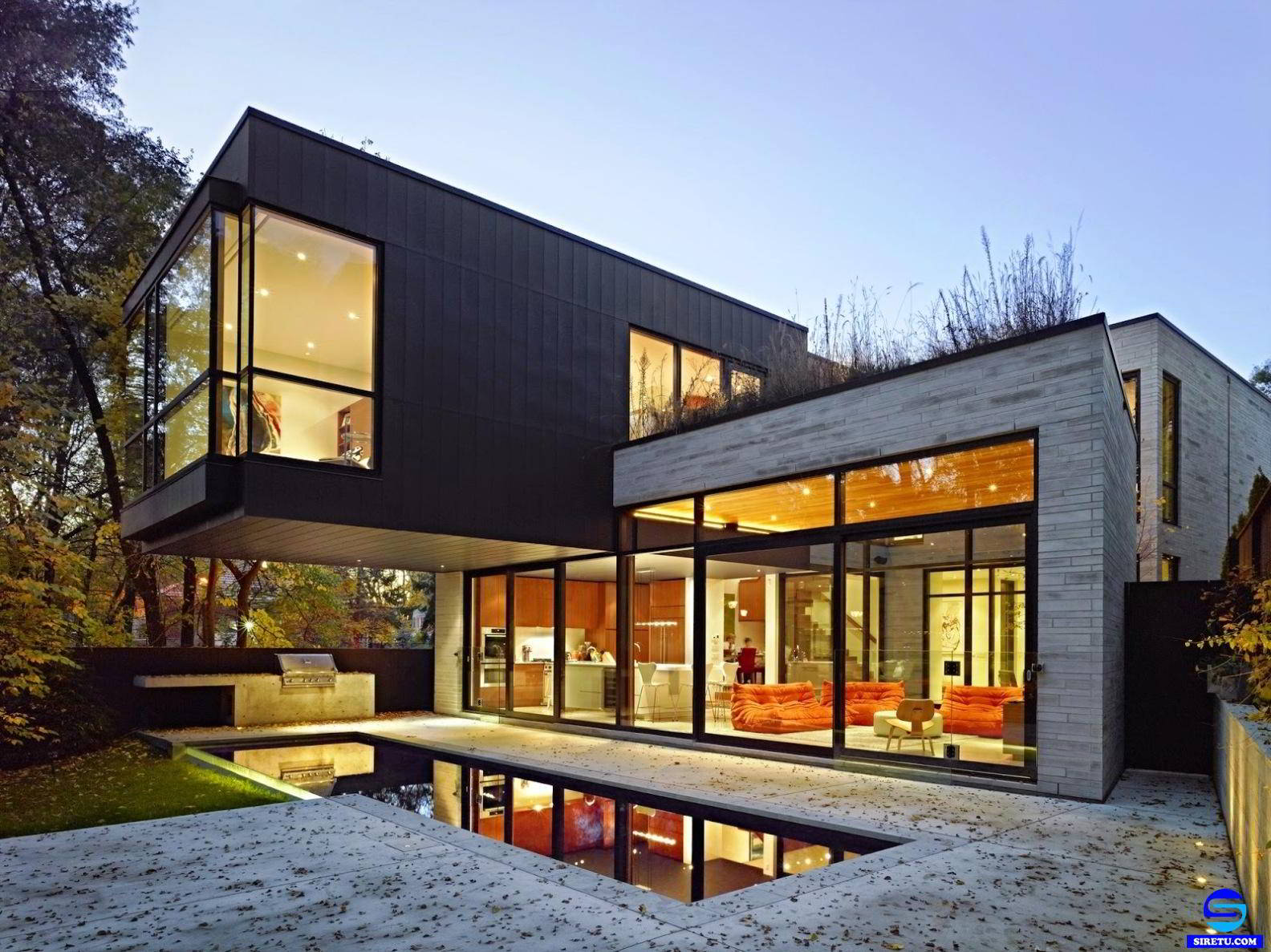  f 20 desain rumah  kaca  minimalis  modern 2  lantai  sederhana 